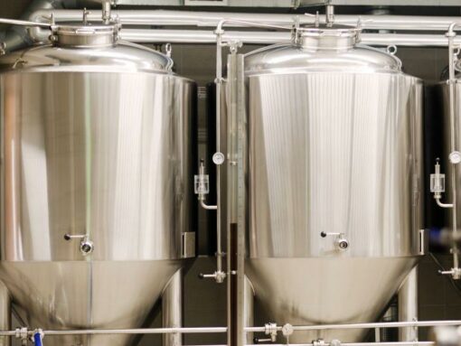 craft-beer-brewing-equipment-brewery-modern-plant-metal-tanks-process ...